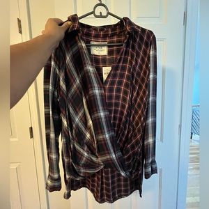 Abercrombie plaid top